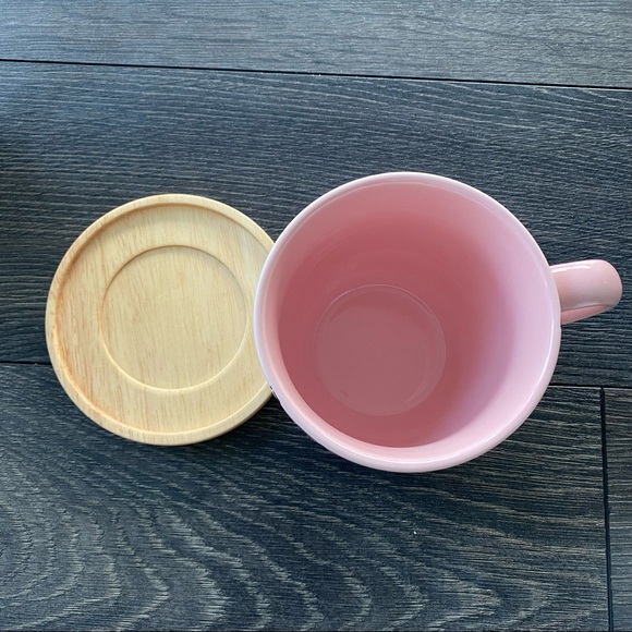 Indigo Mug Set (Golden Leaves on Pink) - Picture 5 of 6